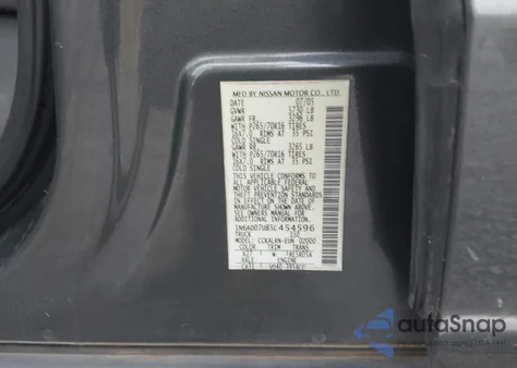 2005 Nissan Frontier Se z USA, uszkodzony, nr VIN 1N6AD07U85C454596